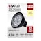 Satco 4.5 Watt MR16 LED - Black Finish - 3000K - GU5.3 Base - 360 Lumens - 12 Volt - Hologen S11396 - alternate 3